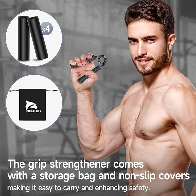 Grip Strength Trainer 6 Pack,100LB-350LB Hand Exerciser Gripper Forearm Finger Strengthener Non-Slip Suitable for Hand Rehabilitation Finger Strength Training, Muscle Building, Home Gym
