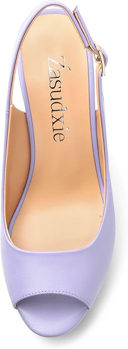 Womens Peep Toe Wedge Heels Matte Fashion Cork Slingback Pumps Platform Wedge Sandals 3.94 Inches