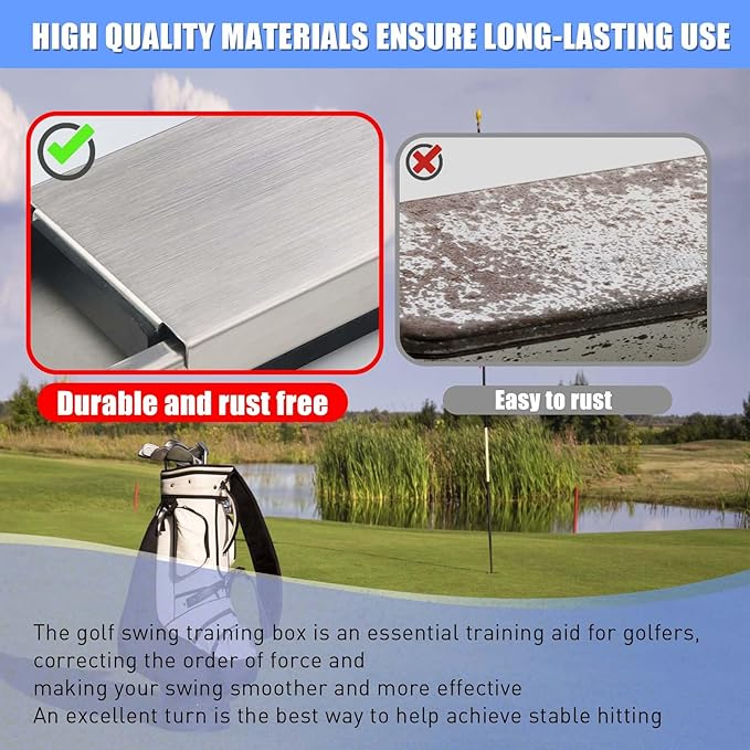 THE GOLFER STORE Golf Swing Training Aid, Golf Swing Leg Gravity Pedal, Precision Hip Rotation, Indoor/Outdoor Golf Swing Posture Correction Exerciser