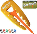 Ball Badge HeightRight Adjustable Golf Tee Height Tool – Precision Tee Height Setter for Consistent Swings, Durable Aluminum Design, Easy-to-Use Golf Training Aid