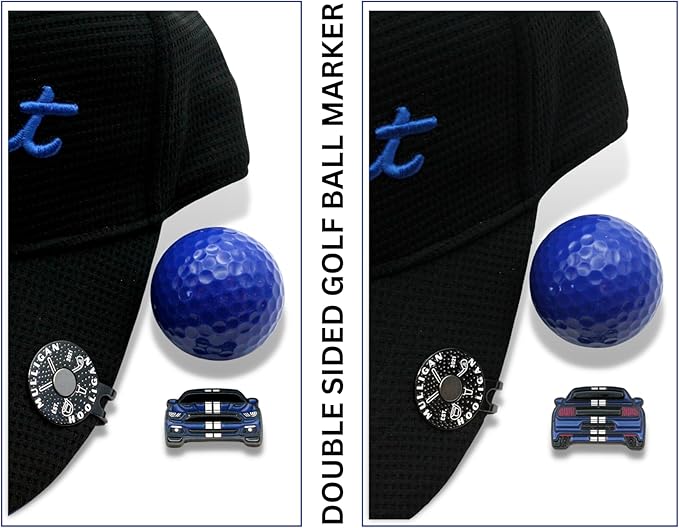 Funny Golf Ball Marker + Premium Magnetic Hat Clip | Unique Gift for Men & Women Golfers | Hilarious Golf Accessory for Any Golfer | NEW Designs!