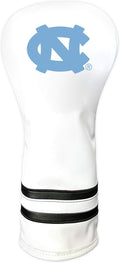 Team Golf NCAA White Vintage Fairway Golf Club Headcover, Form Fitting Design, Retro Design