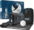 Bushnell Golf Tour V6 Shift Laser Rangefinder with Vice Balls | Slope Compensation, PinSeeker, Magnetic Mount, 1300 YD Range, 6X Magnification | Signature Series Golf Towel