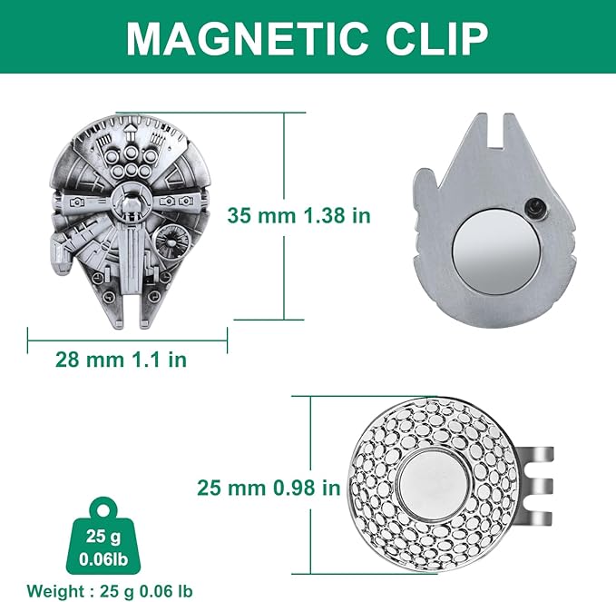 Golf Ball Marker Hat Clip, Golf Accessories for Men, Golf Ball Stamp, Funny Golf Gifts, Golf Gadgets