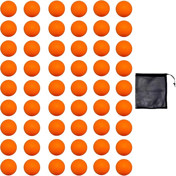 Foam Golf Practice Balls 16 or 54 Pack Soft Limited Flight Golf Balls, Perfect for Indoor and Backyard Swing Practice!…