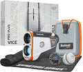 Bushnell Golf Tour V6 Shift Laser Rangefinder with Vice Balls | Slope Compensation, PinSeeker, Magnetic Mount, 1300 YD Range, 6X Magnification | Signature Series Golf Towel
