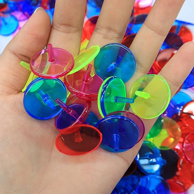 Golf Ball Markers Bulk 50/100/150 Pcs Position Marker Multicolor Transparent Plastic 25mm Flat Round Golf Mark Accessories