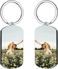 Custom Keychains with Picture Personalized Photo Logo Text Customized Key Chain for Boyfriend Dad Men Women Gifts