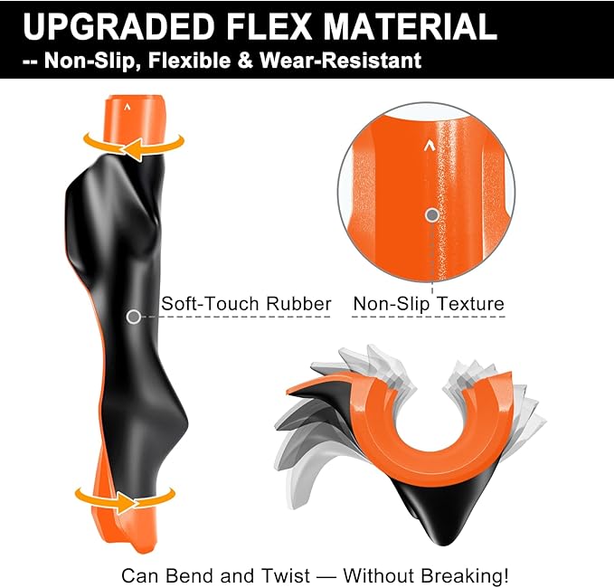 Golf Grip Trainer, Grip Trainer for Golf Clubs - Right Hand Golf Training Aid with Ergonomic Design, Corrects Golf Grip Posture and Improves Swing Accuracy