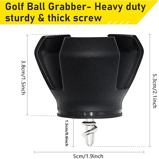 Golf Ball Retriever, 4 Pack Golf Ball Grabber Picker for End of Putter, Durable Golf Ball Retriever Pick Up Tool for Putter Grip
