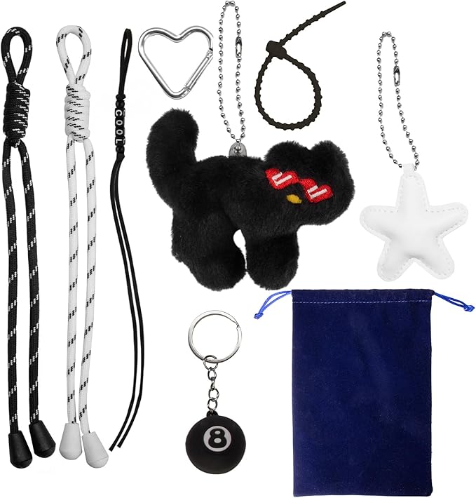 Georgie Porgy Bag Charms Keychains Handbag Accessories for Women Purse Backpack Sports Bag Pendant Cute Unique Gift for Girls