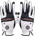 Copper Infused Golf Glove for Men – White/Black – Single Pack – Compression Fit, Arthritis Relief, Non-Slip Grip – USGA Approved