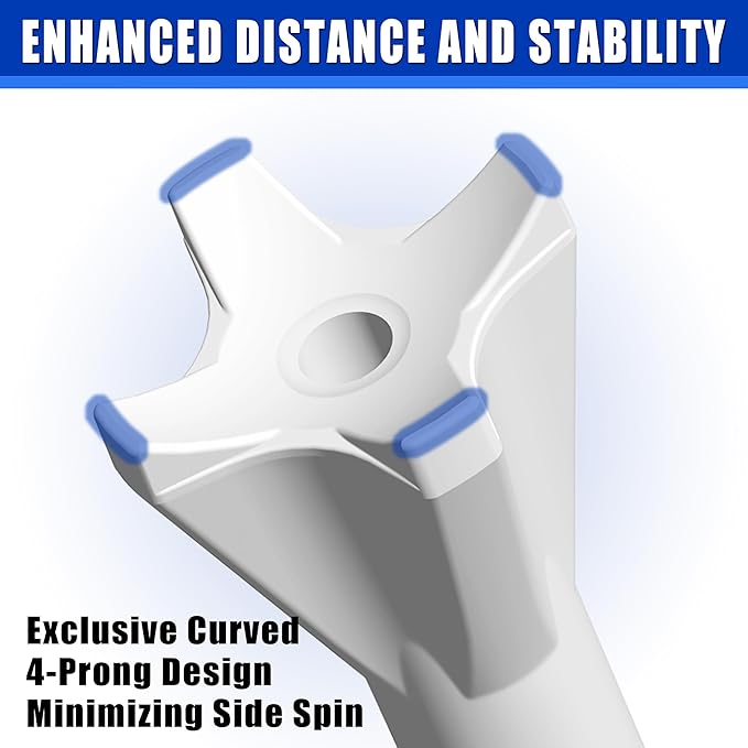 170 Pack Golf Tees 50 Iron Tees with 120 Driver Tees, Pro 4 Line Marking System Plastic Golf Tees, 4-Prong Engineered to Reduce Friction & Longer Distance