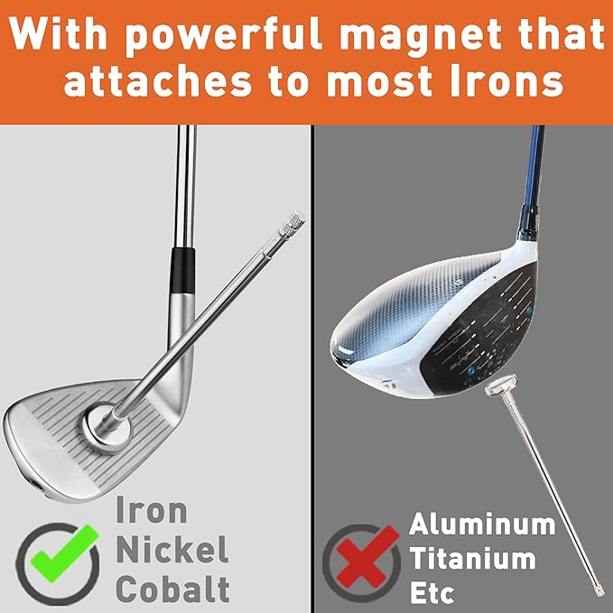 THE GOLFER STORE Golf Alignment Rods, Golf Swing Trainer Aid Golf Club Alignment Stick Corrector Help Visualize and Align Your Golf Shot Golf Alignment Aids