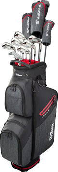 Wilson Senior Profile Complete Golf Set with Cart Bag - Right Hand, Senior, Red/Black/Silver