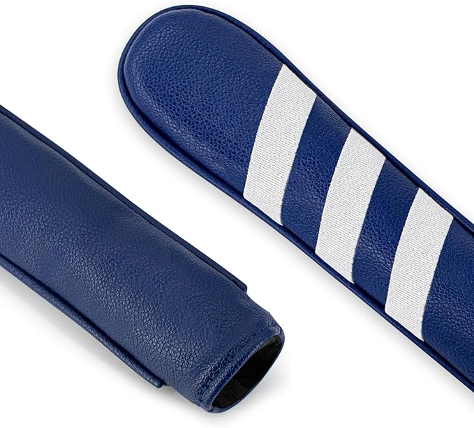 Golf Alignment Stick Cover Premium Leather Perfect Cover for Alignment Sticks Classic USA Design Alignment Sticks Holder Golf Club Protector Holds 2 Sticks.
