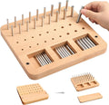 Wooden Peg board for Occupational Therapy with 3 Sizes of Pegs and Holes, Wood Pegboard for Finger Dexterity, Hands Therapy Peg Board to Improve Finger Motor Skills and Hand-Eye Coordination, 36 Holes