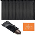 Shoe Dust Bags - 8 Pack Shoe Bags for Travel Satin Fabric with Drawstring Closure,Washable Breathable Cotton Fabric Cloth,for Travel Protecting andStoring Shoes (Black)