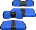 Golf Cart Front and Rear Seat Covers Waterproof and Sun Resistant Marine Grade Vinyl Leather Seat Cover Accessories for Yamaha Drive 2007-2016/Drive 2 2017+,Blue(4PCS)