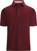 Alex Vando Mens Golf Shirt Moisture Wicking Quick-Dry Short Sleeve Casual Polo Shirts for Men