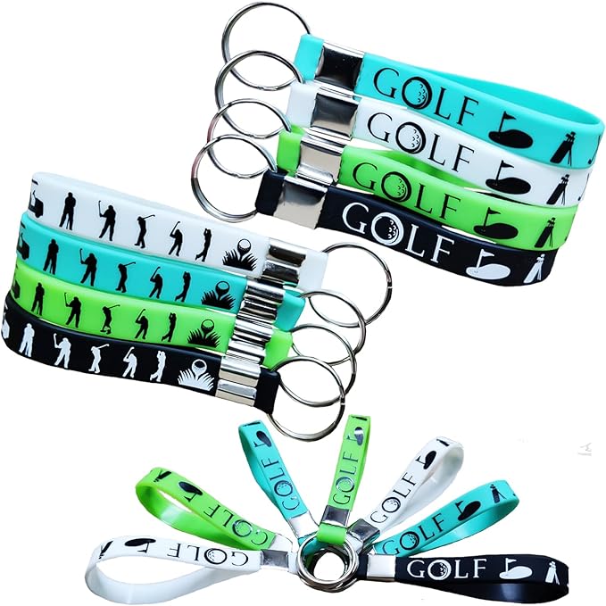Oringaga 24PCS Golf Theme Keychains/Keyrings -Sport Party Supplies Decorations Birthday Baby Shower Party Favors Prize