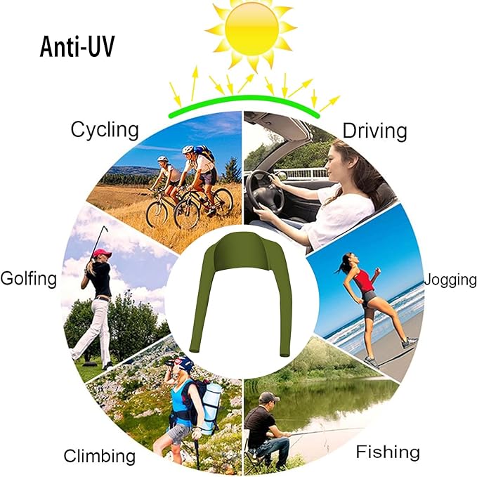 Advanced Cooling Shawl Arm Sleeve Sun Protection Comfortable & Breathable for Women Men