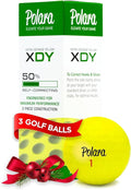 Polara Golf Self-Correcting Golf Balls – Soft Feel, Anti-Slice & Hook Correction, Exceeds USGA Limits, Dimple Pattern, High-Performance Balls for Men & Women