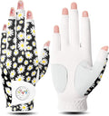 FINGER TEN Stylish Golf Gloves Women with Ball Marker 1 Pack for Left or Right Hand, Breathable Glove with Fashion Patterns for Ladies Right Left Handed Golfer