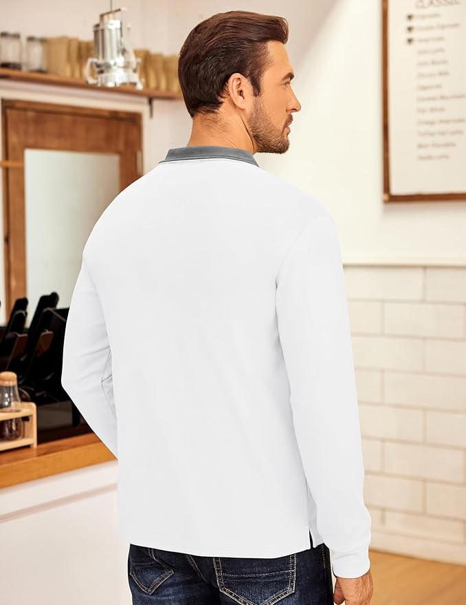 COOFANDY Men's Fleece Quarter Zip Pullover Long Sleeve Mock Neck Sweatshirt