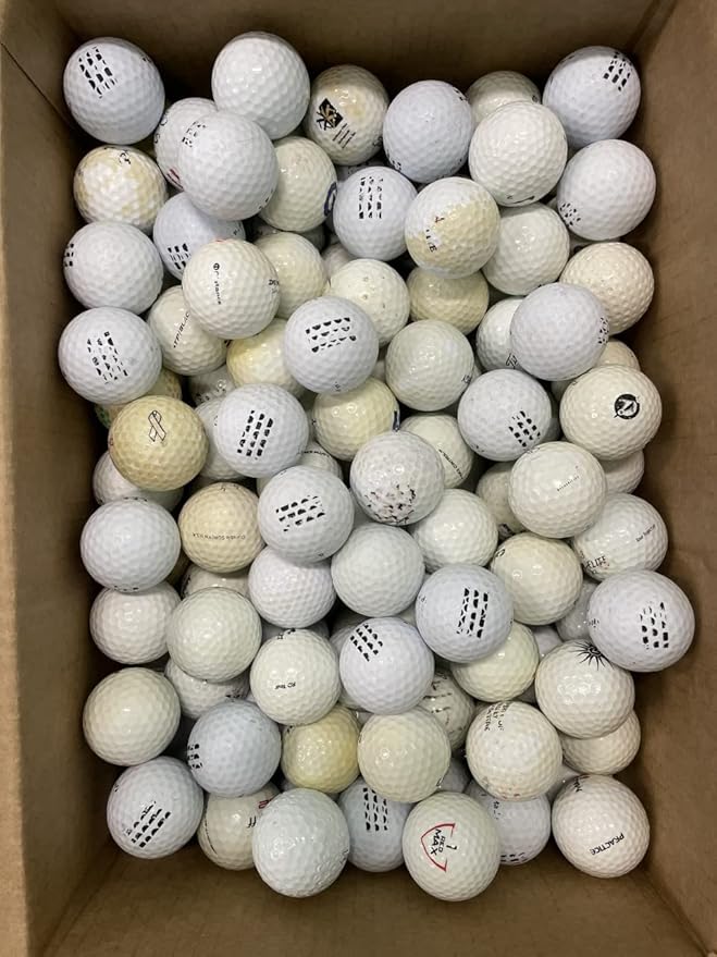 Golf Ball Planet 100 Shag/Practice/Hit Away/Range Used Golf Ball Mix in Mesh Bag