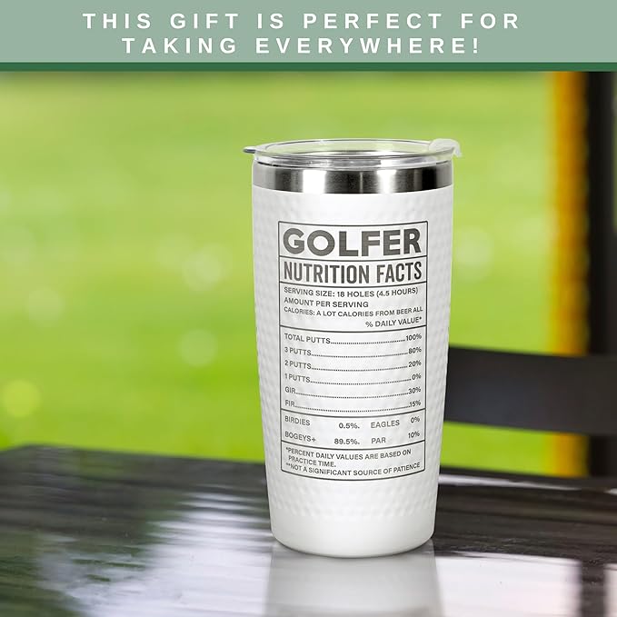 Golf Gifts for Men, Grandpa, Uncle, Golfer, Boss, Dad, Husband, Him, Boyfriend - Grandpa Uncle Gifts - Birthday, Christmas Gift for Golfers Men - 20 Oz Life Full Of Important Choices Tumbler