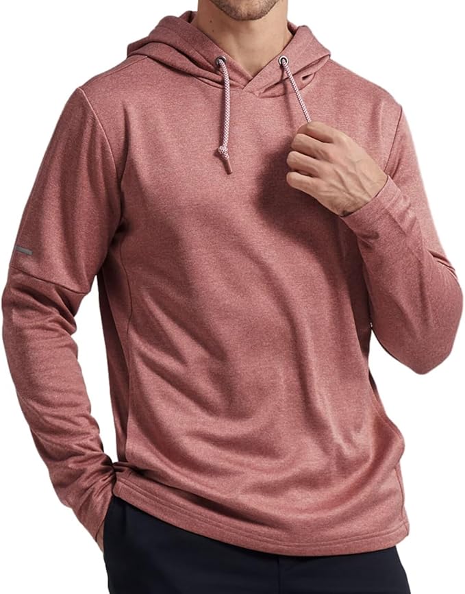 Hoodies for Men Golf Fleece Hooded Sweatshirts Dry Fit Athletic Lightweight Casual Midlayer Mens Hoodies Pullover