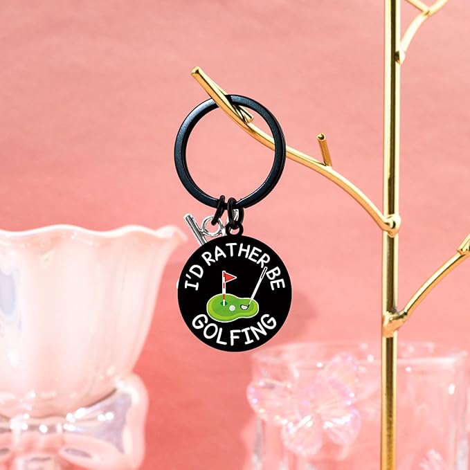 Golf Keychain Golf Lovers Gifts for Men Golfing Accessories for Men Golfs Stocking Stuffers Birthday Christmas Thanksgiving Gifts for Golfing Lover Club Team Gift Golfers Gift