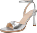 Mostrin Strappy Heels for Women Square Open Toe Lace Up Heeled Sandals Ankle Strap Sexy Stiletto High Heels for Party, Prom, Dating, Wedding