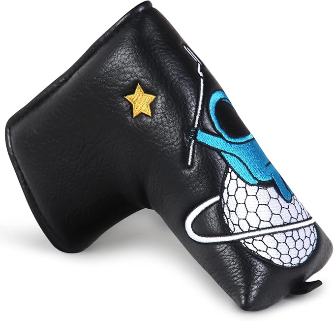 Astronaut Series Golf Headcovers, Synthetic Leather Golf Head Covers for Driver, Fairway Wood and Hybrid, Golf Putter Covers for Mallet and Blade