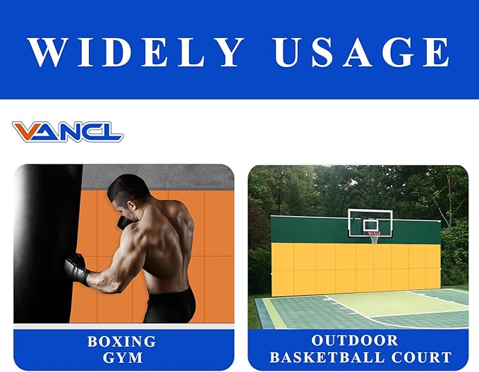 Gym Padding Wall Pads for Gym Wall Mats Basketball Wall Padding 2" Thick Foam Gym Wall Pad for Kids Wall Pad Protection, Waterproof Durable Wall Pads for Safety Colorful Wall Pad