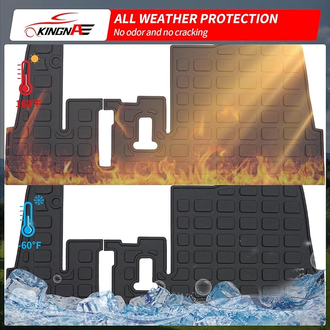 Floor Mats Compatible with 2017-2025 Yamaha Drive2 and UMAX Rally TPE All Weather Guard Protector for 2024 Drive2 Accessories