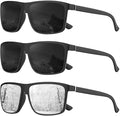 KALIYADI Polarized Sunglasses for Men and Women, Mens Sun Glasses with UV Protection for Driving Fishing Golf (3 Packs)