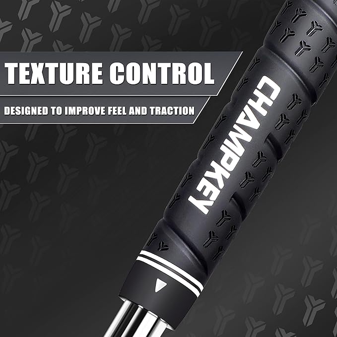 CHAMPKEY WRAP-Y Rubber Golf Grips 13 Pack Come with All Repair Kits - High Feedback and Traction Golf Club Grips