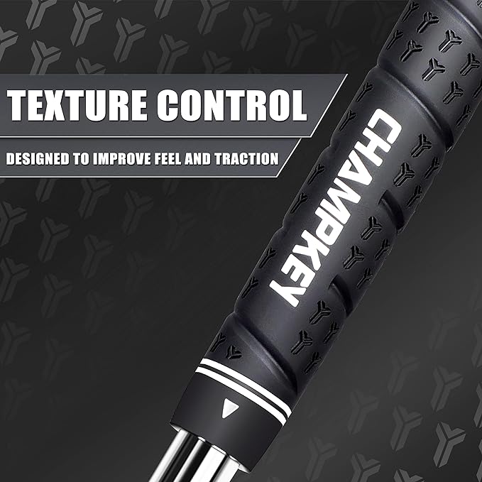 CHAMPKEY WRAP-Y Rubber Golf Grips 13 Pack Come with All Repair Kits - High Feedback and Traction Golf Club Grips
