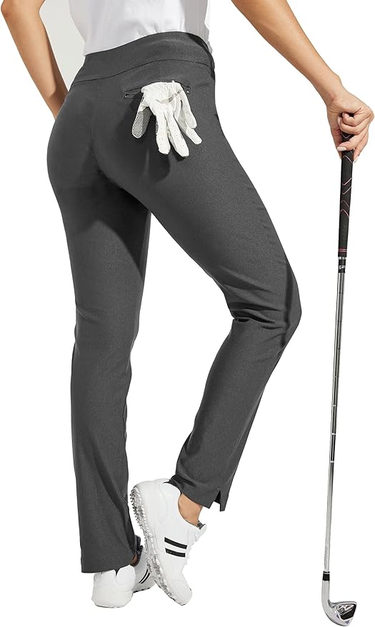 WILLIT Women's Golf Pants 3 Pockets Stretch Casual Pull on Pants Quick Dry Hiking Travel Pants