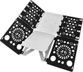BoxLegend Version 3 Shirt Folding Board T Shirt Clothes Folder Durable Plastic Laundry Folders Folding Boards Helper Tool for Adults and Children (Black&White)
