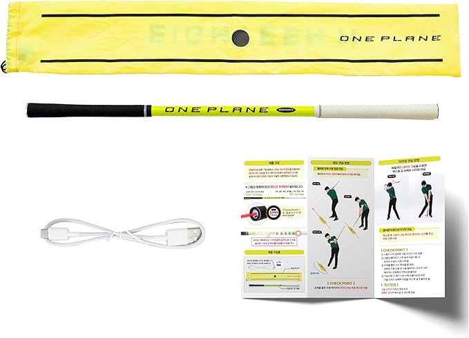 Golf Swing Trainer ONE Plane Heoseok Pro Training Aid Equipment Backswing Impact Practice Stick Men Women
