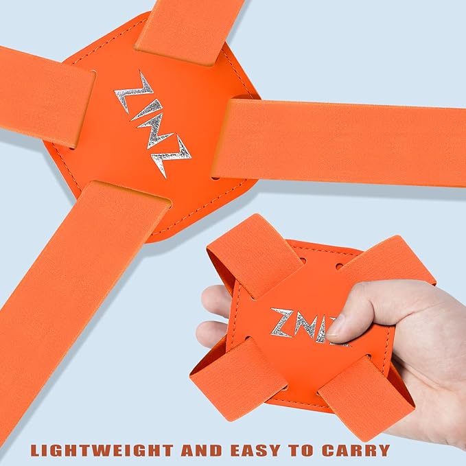 ZINZ Luggage Strap, High Elastic Suitcase Belt Adjustable Bag Bungees for Easier Travel，Orange