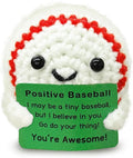 Funny Crochet Mini Baseball Gift for Baseball Lovers,Birthday Gifts for Men Women Baseballs Players Emotional Support Crochet