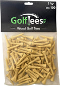 Wood Golf Tees - Standard Golf Tees for Men and Women