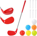Backyard Golf Club Set Plastic Golf Chipping Clubs with Oversize Heads for Game Plastic Golf Balls Outdoor Training Practice Gift in Grass, Parks, Yards(Right Hand)