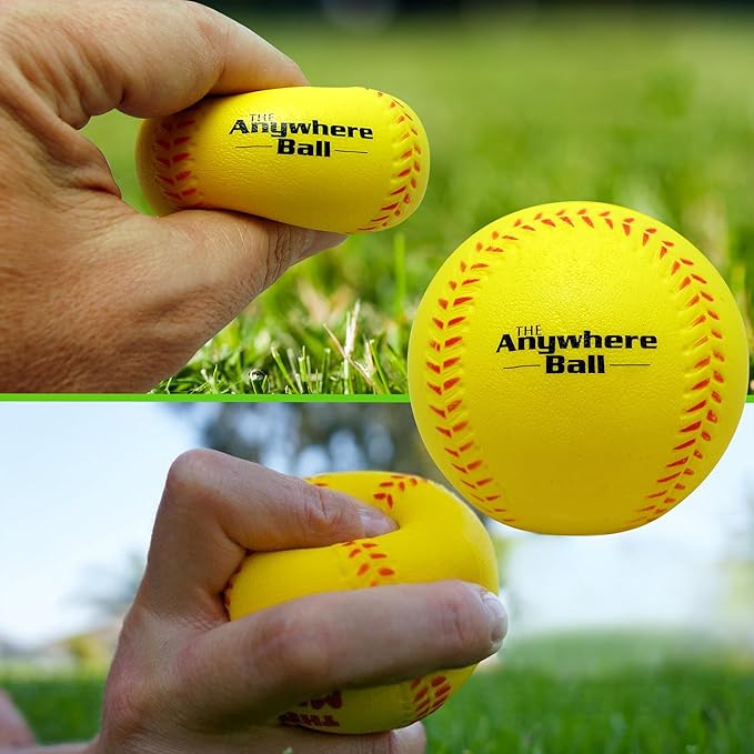 Thin Air Brands The Anywhere Ball Baseball/Softball Foam Training Ball (12 Pack)