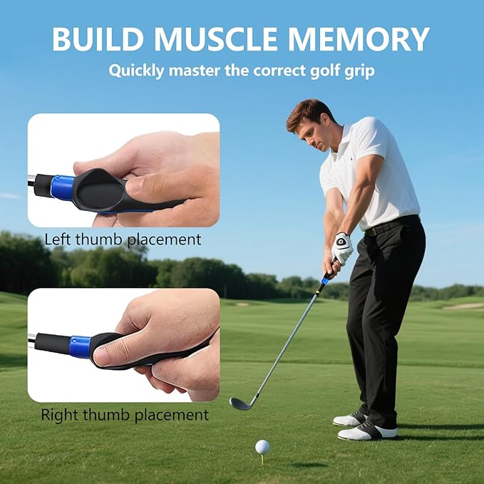 Golf Grip Trainer, Golf Training Grip, Golf Club Grips, Grip Trainer, Golf Grip, Attachment For Improved Hand Positioning On Golf Club