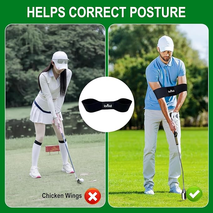 Golf Swing Trainer Aid, Weighted Golf Club for Tempo & Grip Training for Right & Left-Handed Golfers, Indoor & Outdoor Warm-Up Practice Accessories